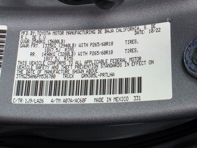 Used 2023 Toyota Tacoma Limited AWD/4WD image 34