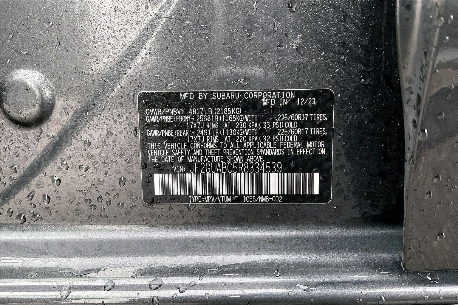 Certified 2024 Subaru Crosstrek 2.0i image 32