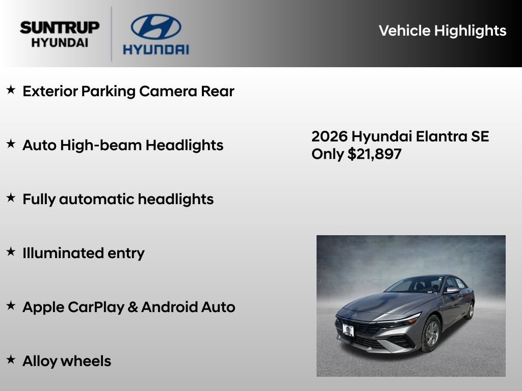 Used 2026 Hyundai Elantra SE FWD image 16