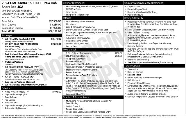 Used 2024 GMC Sierra 1500 SLT w/ SLT Premium Package AWD/4WD image 14