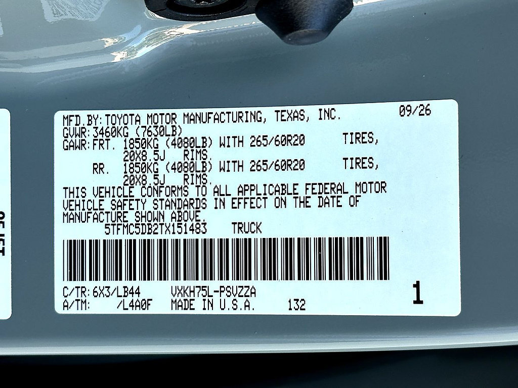 New 2026 Toyota Tundra 1794 Edition w/ TRD Off-Road Package AWD/4WD image 24