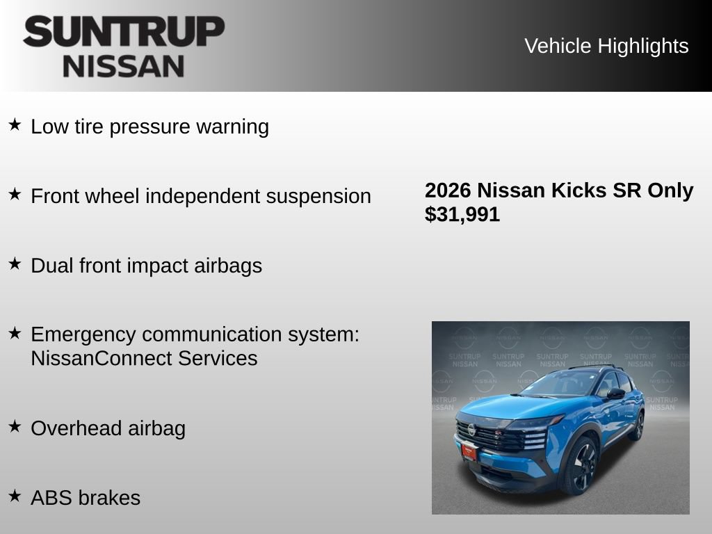 Used 2026 Nissan Kicks SR w/ SR Premium Package FWD image 32