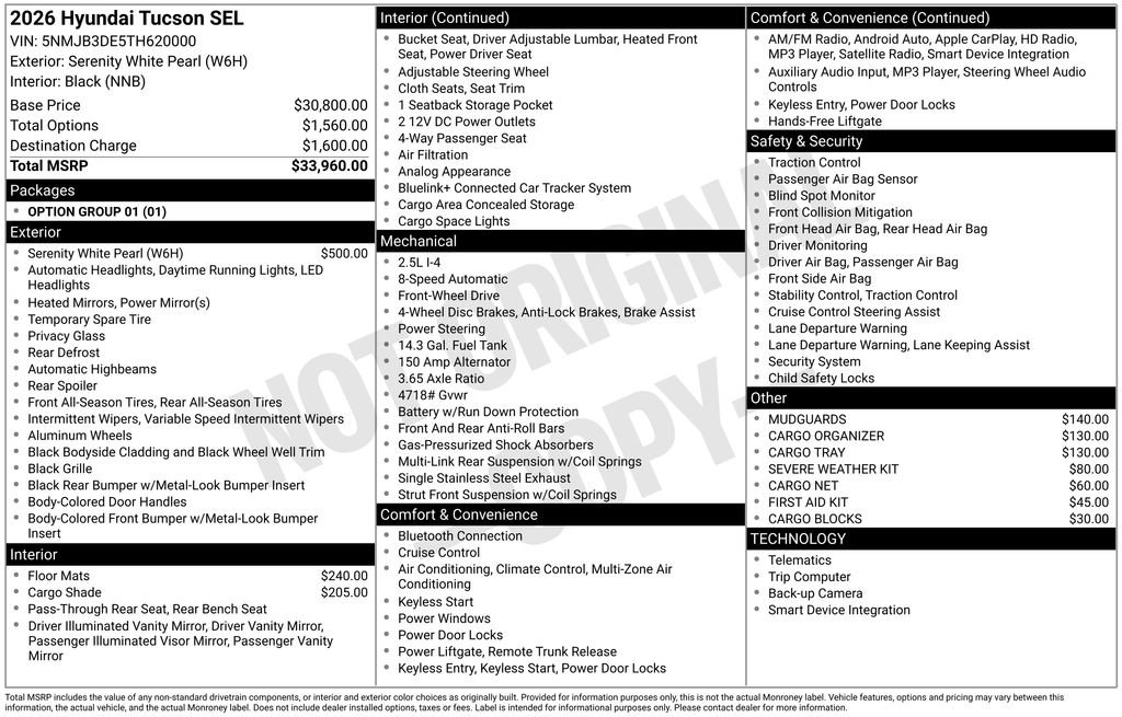 Used 2026 Hyundai Tucson SEL FWD image 31