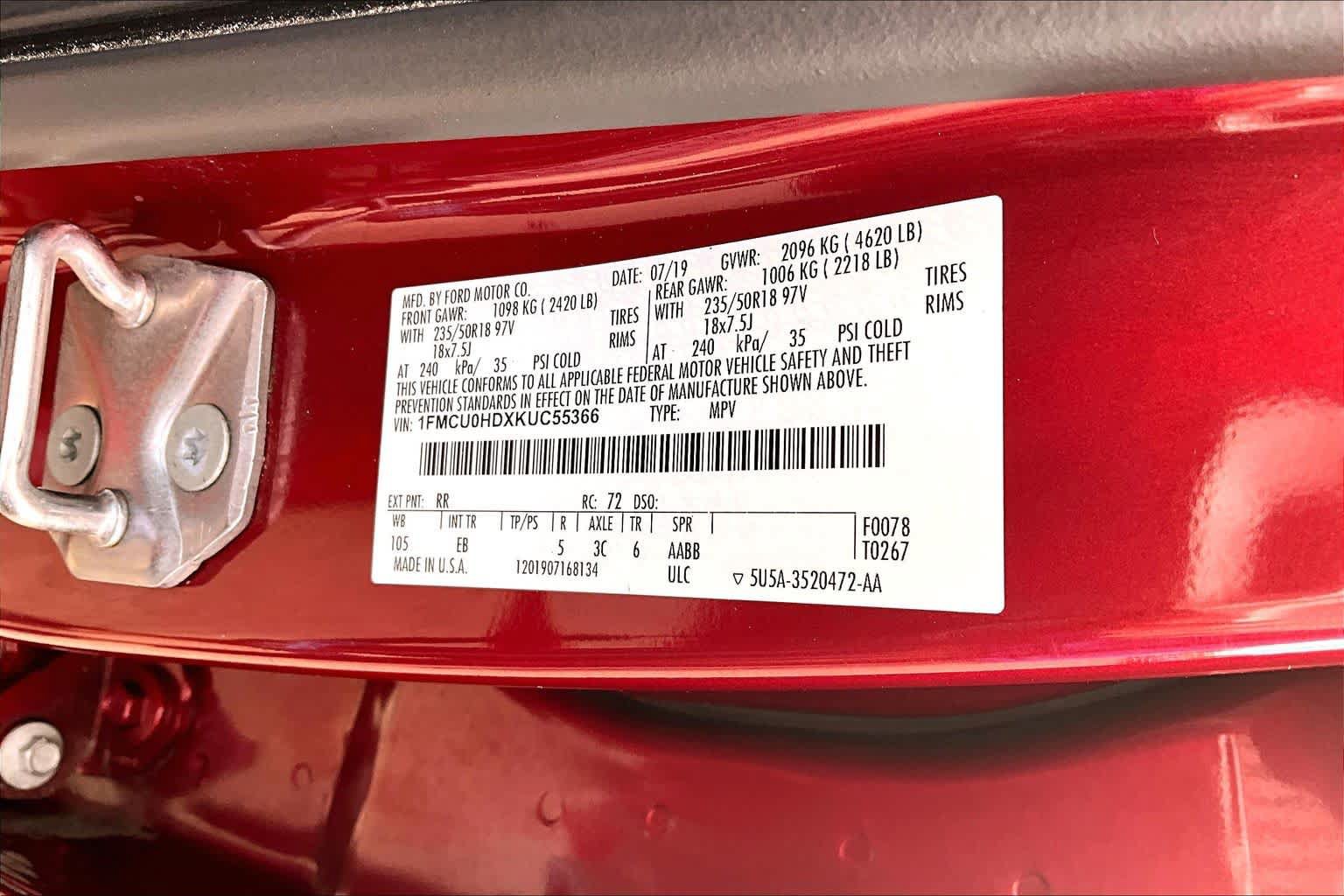 Used 2019 Ford Escape SEL FWD image 36