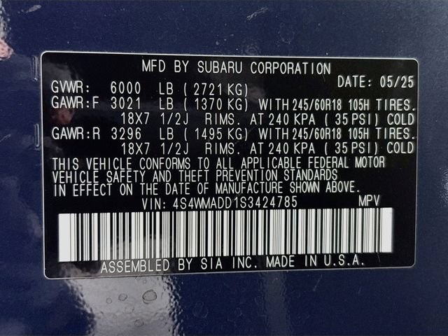 Certified 2025 Subaru Ascent Premium AWD/4WD image 34