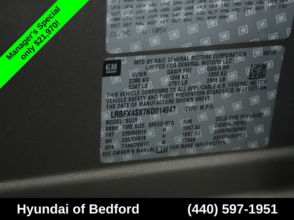 Used 2019 Buick Envision Premium w/ Driver Confidence Package AWD/4WD image 26