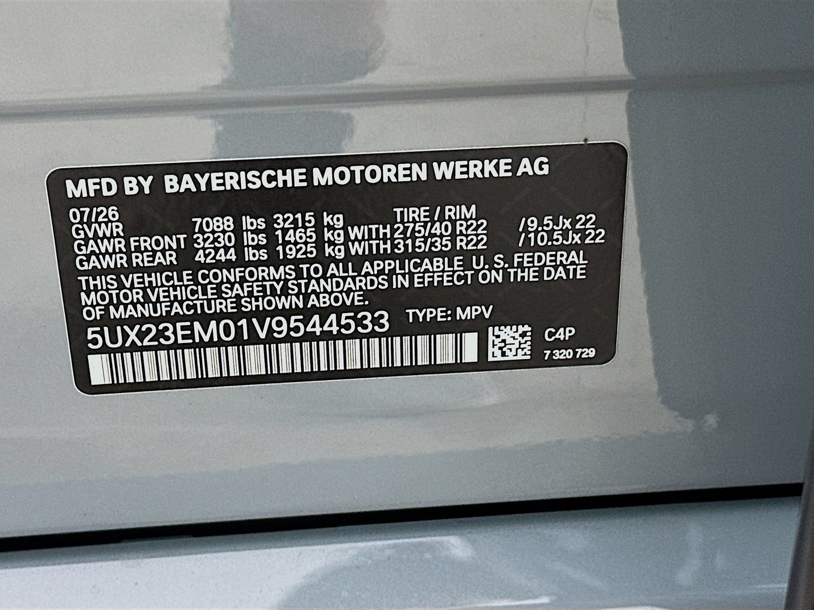 New 2027 BMW X7 xDrive40i w/ Executive Package AWD/4WD image 48