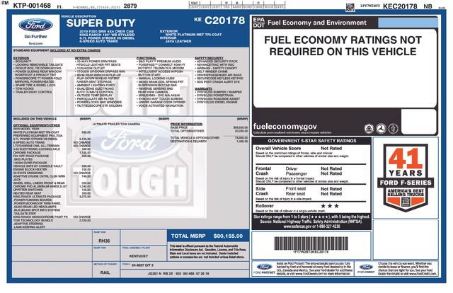 Certified 2019 Ford F250 King Ranch w/ King Ranch Ultimate Package AWD/4WD image 2