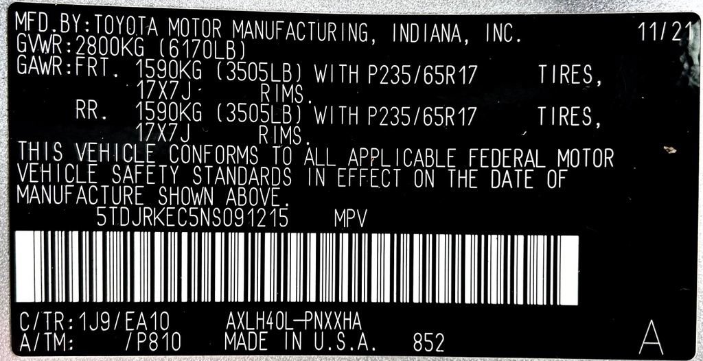 Certified 2022 Toyota Sienna XLE w/ XLE Plus Package FWD image 27
