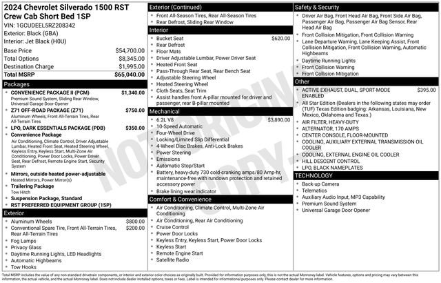 Used 2024 Chevrolet Silverado 1500 RST w/ Convenience Package II image 45