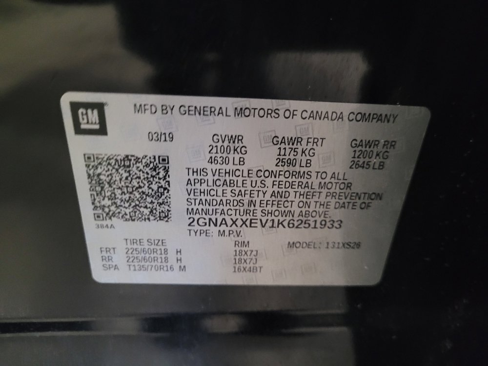 Used 2019 Chevrolet Equinox Premier AWD/4WD image 33