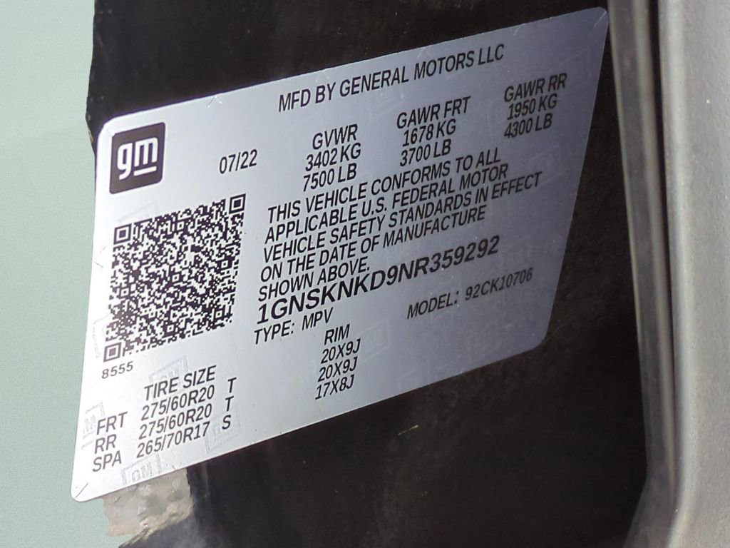 Used 2022 Chevrolet Tahoe LT w/ Luxury Package image 35