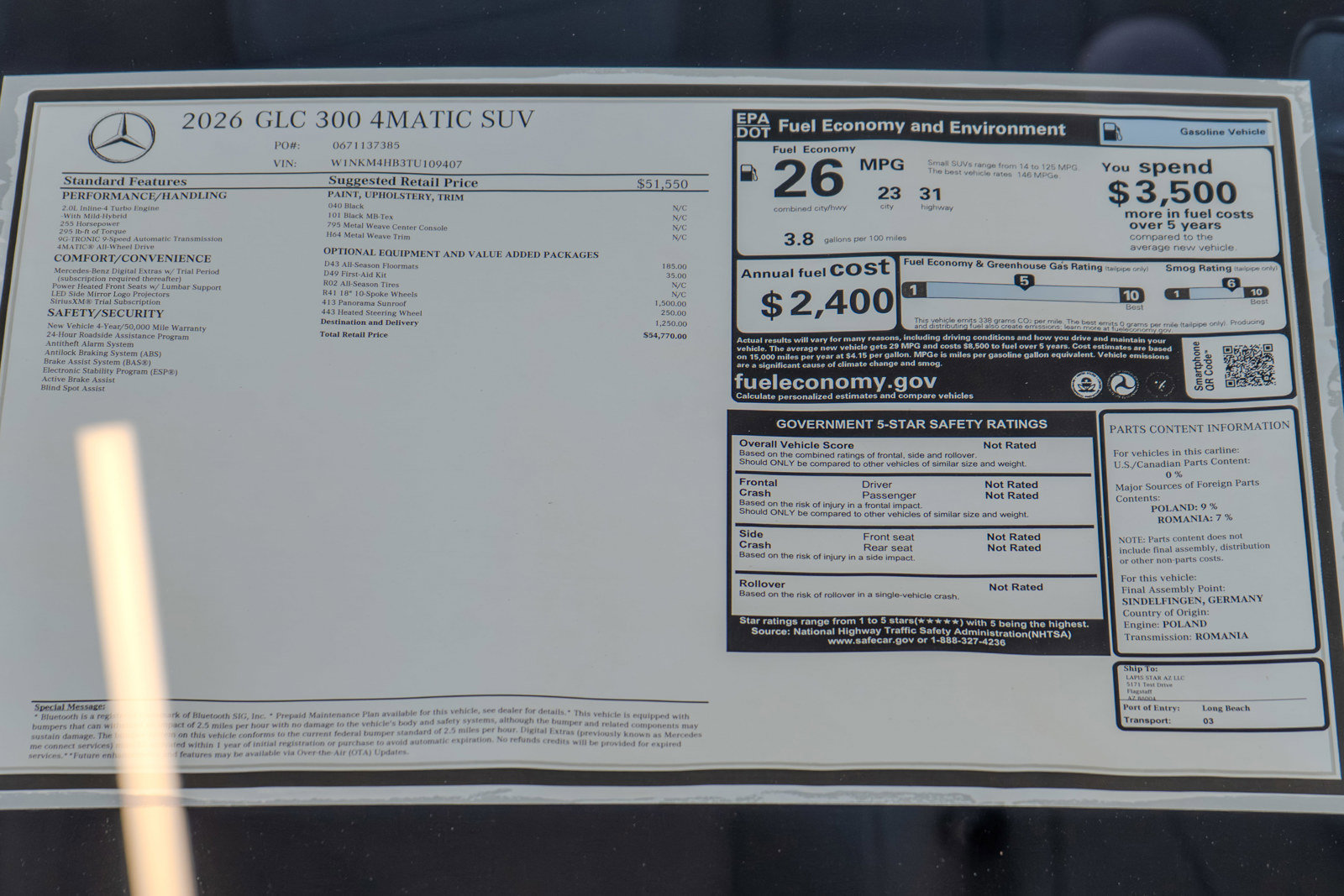 New 2026 Mercedes-Benz GLC 300 4MATIC image 36