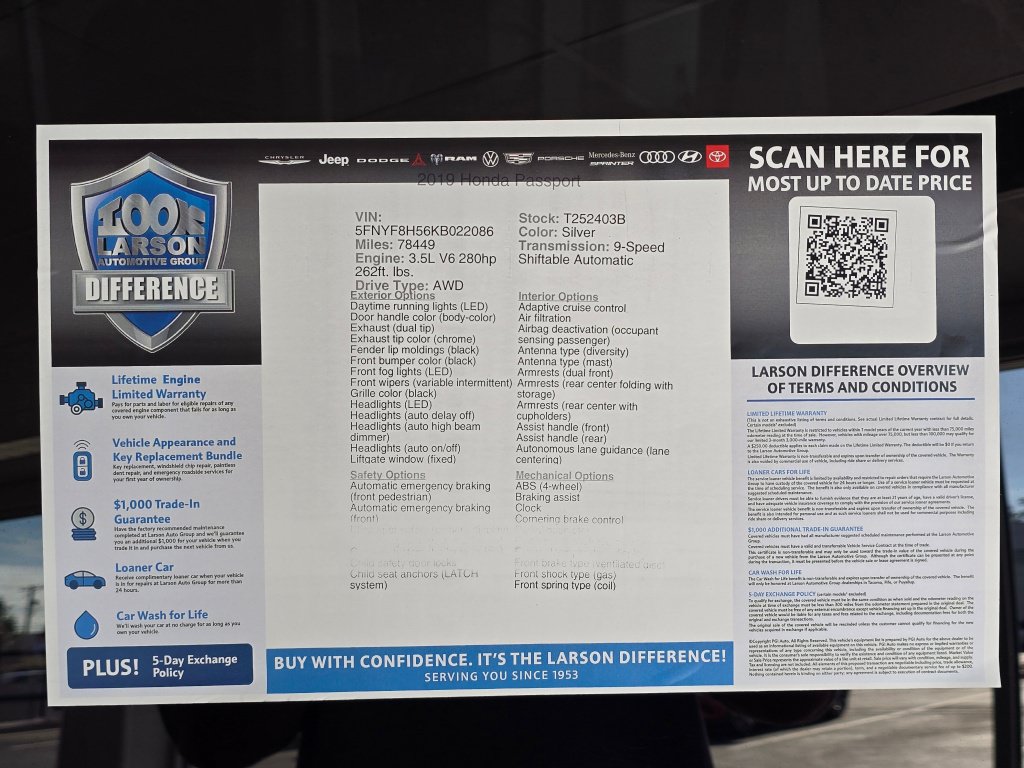 Used 2019 Honda Passport EX-L image 47