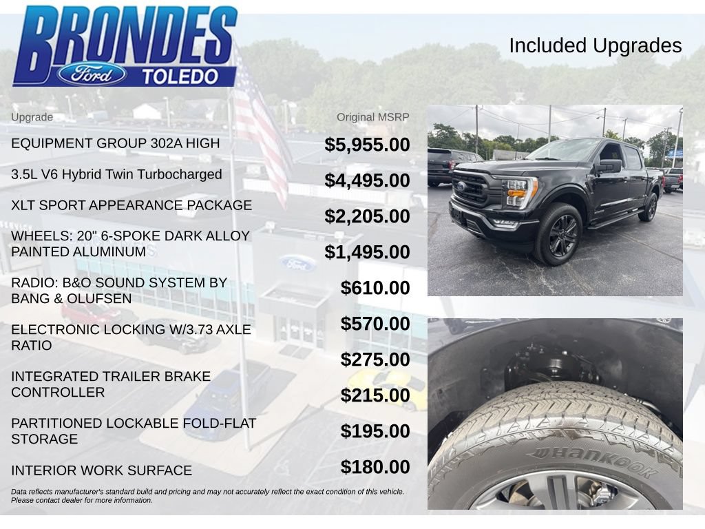 Used 2023 Ford F150 XLT w/ Equipment Group 302A High AWD/4WD image 6