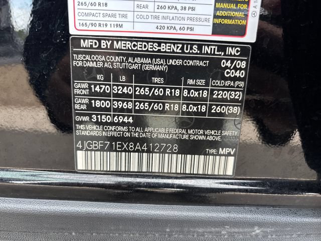 Used 2008 Mercedes-Benz GL 450 4MATIC image 9