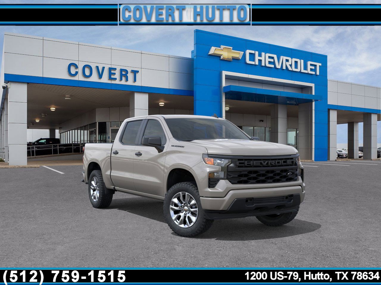 New 2026 Chevrolet Silverado 1500 Custom w/ LPO, Dark Essentials Package RWD image 1