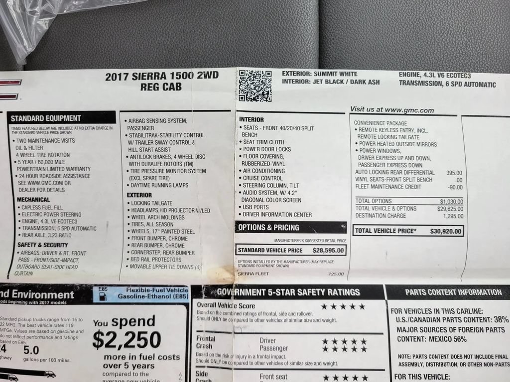 Used 2017 GMC Sierra 1500 2WD Regular Cab image 11