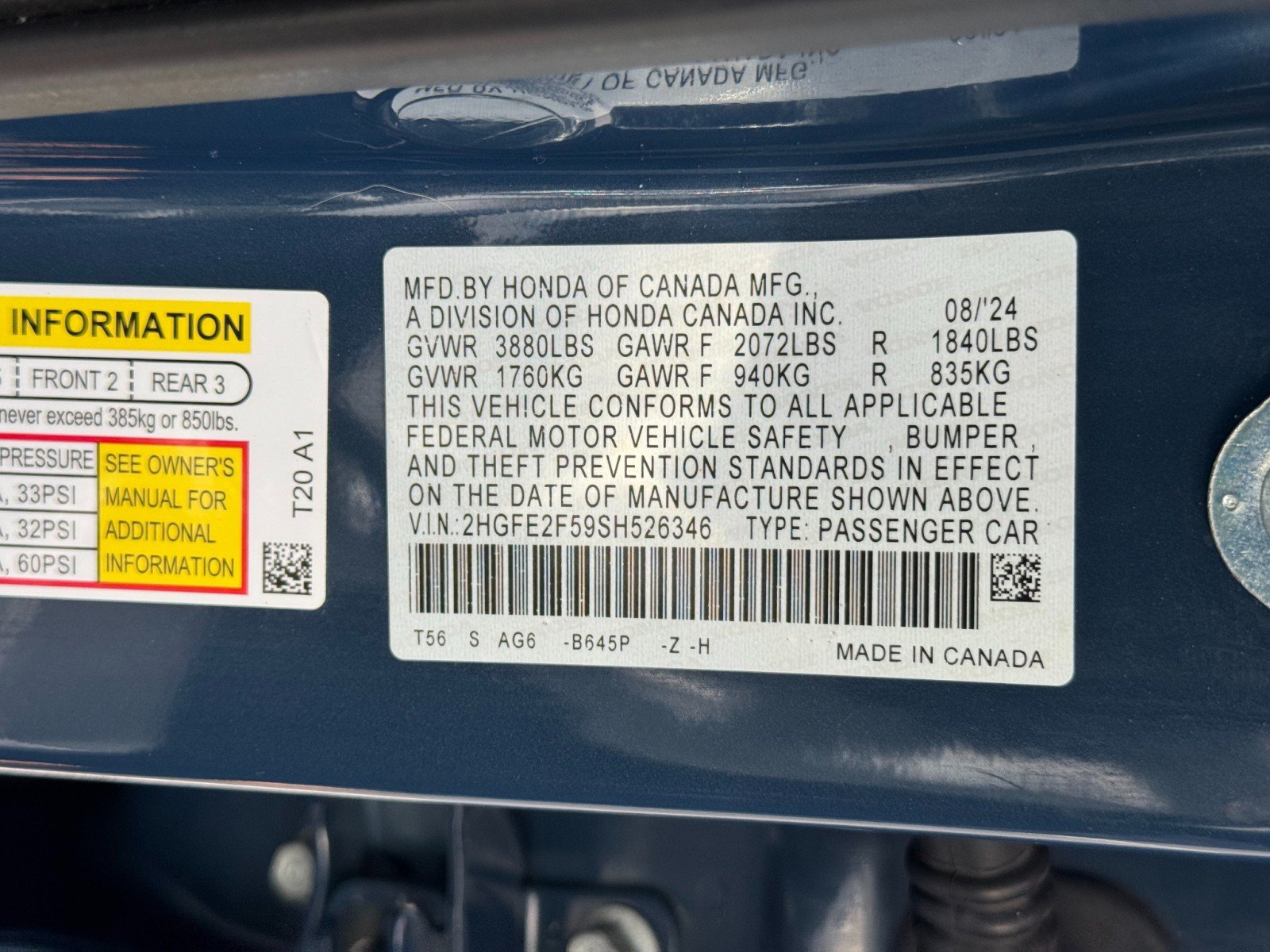 Used 2025 Honda Civic Sport image 39