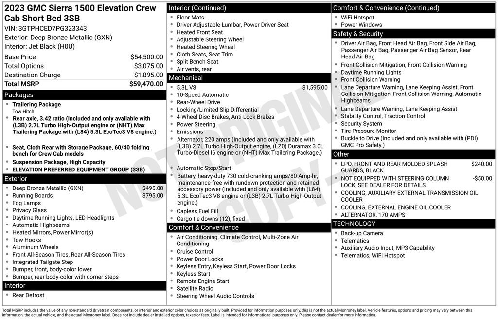 Used 2023 GMC Sierra 1500 Elevation RWD image 6