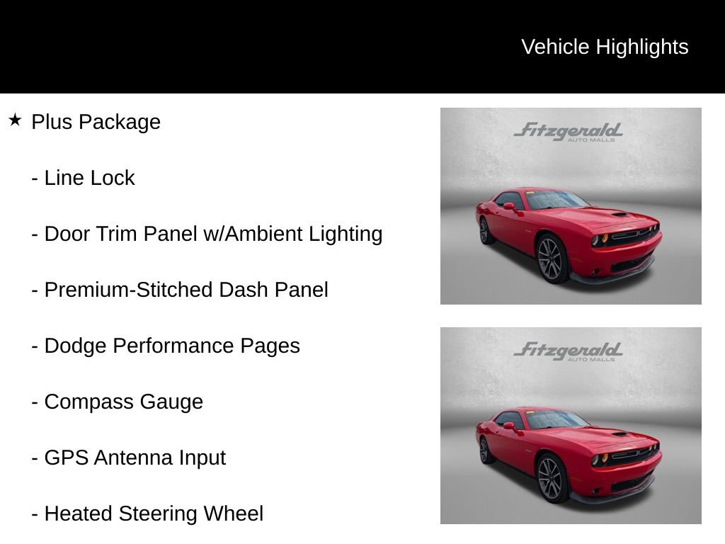 Used 2022 Dodge Challenger R/T w/ Plus Package RWD image 9