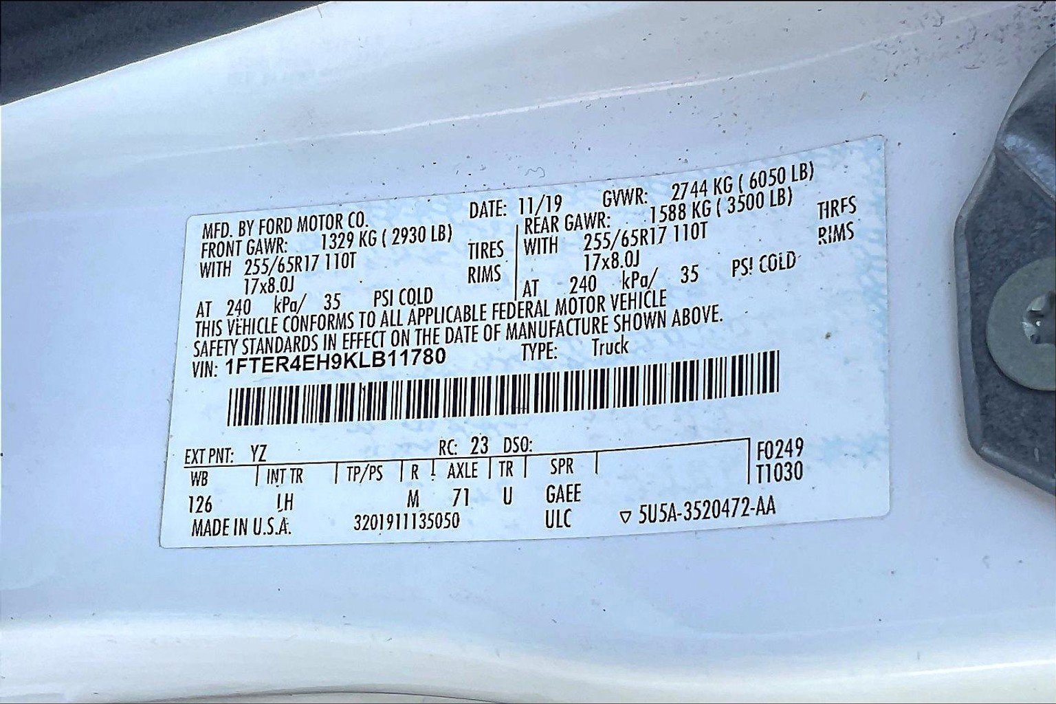 Used 2019 Ford Ranger XLT w/ Equipment Group 301A Mid image 30