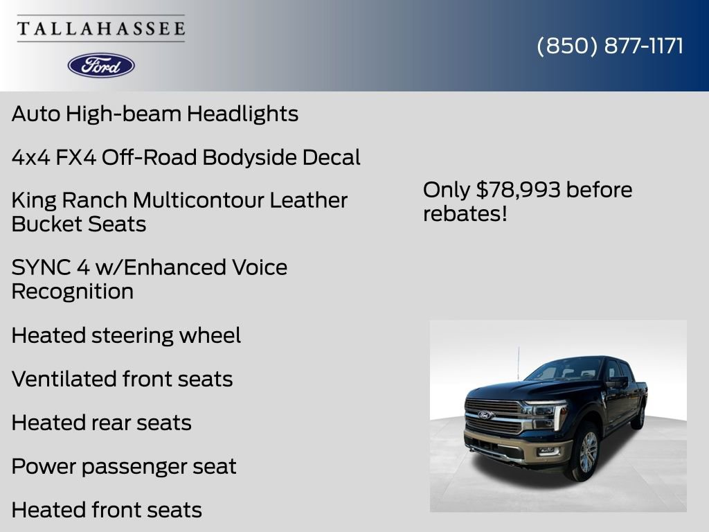 New 2025 Ford F150 King Ranch w/ FX4 Off-Road Package image 36