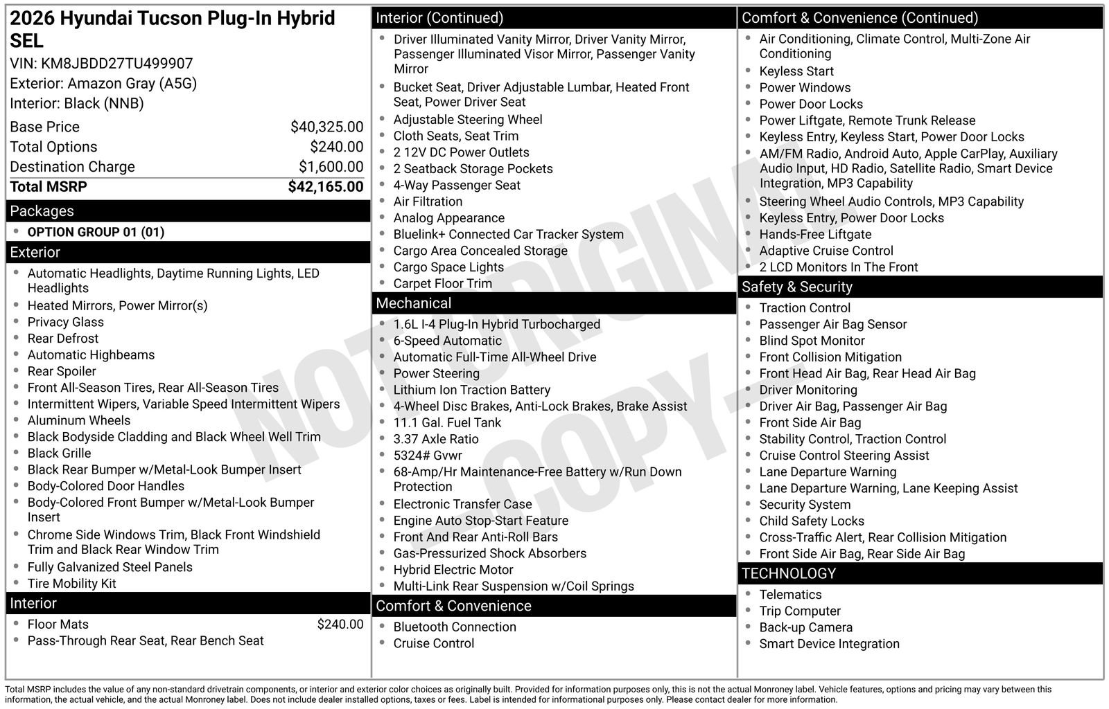 New 2026 Hyundai Tucson SEL AWD/4WD image 20