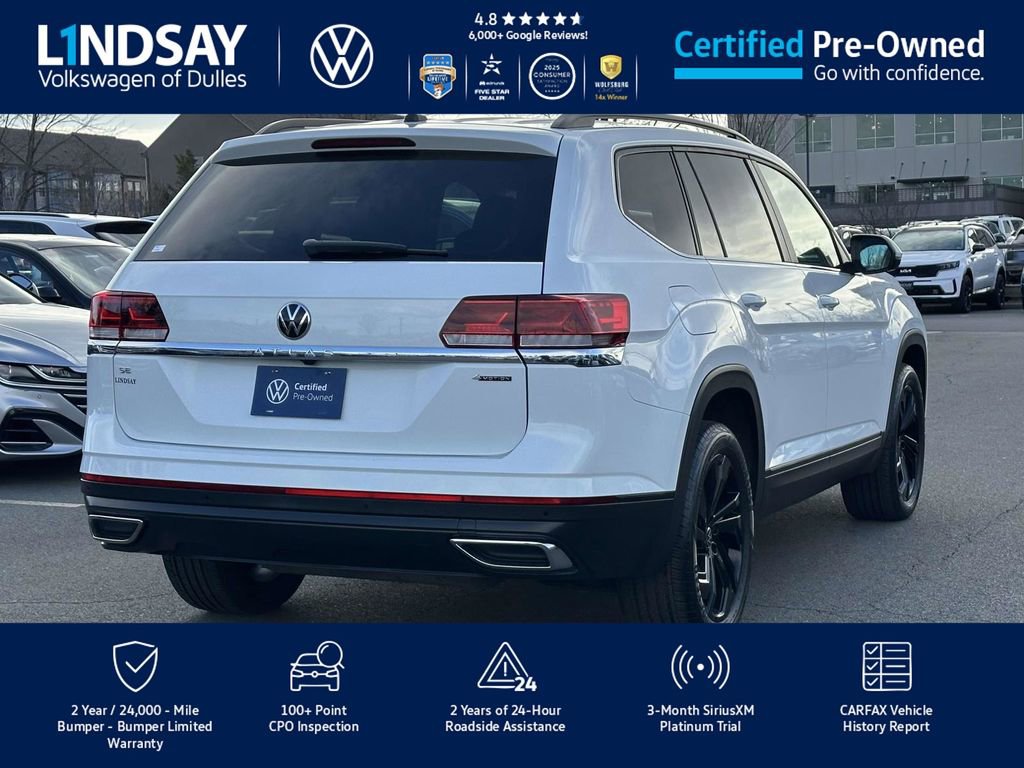 Certified 2023 Volkswagen Atlas SE w/ Black Wheel Package image 7