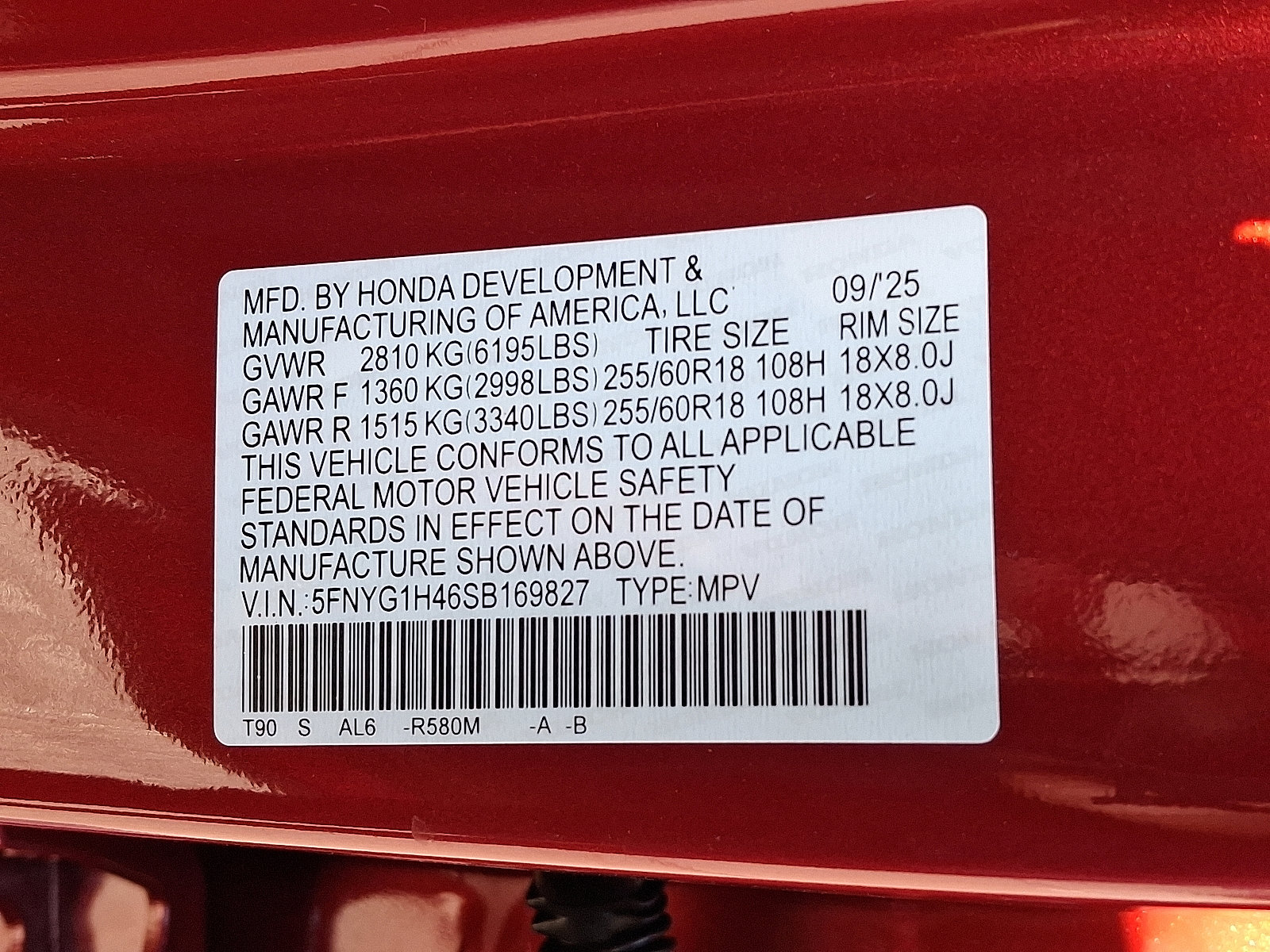 New 2025 Honda Pilot EX-L image 10