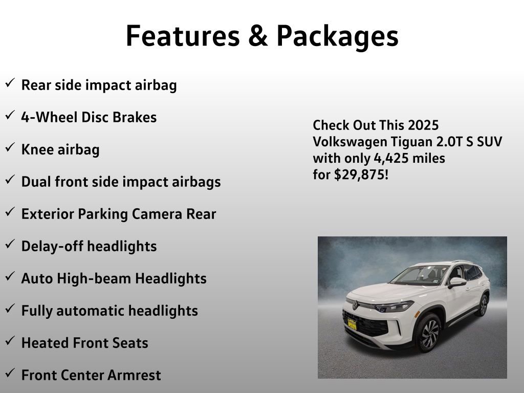 Used 2025 Volkswagen Tiguan S AWD/4WD image 8