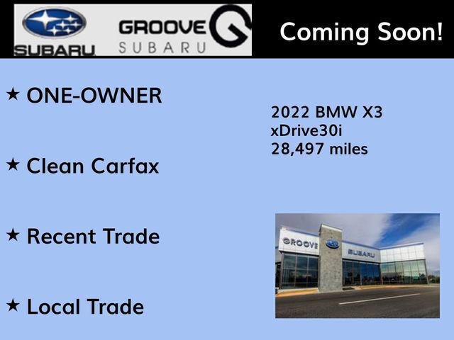 Used 2022 BMW X3 xDrive30i w/ Premium Package 2 image 2