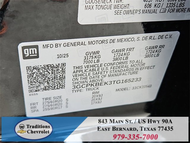 New 2026 Chevrolet Silverado 1500 Custom w/ LPO, Dark Essentials Package image 33