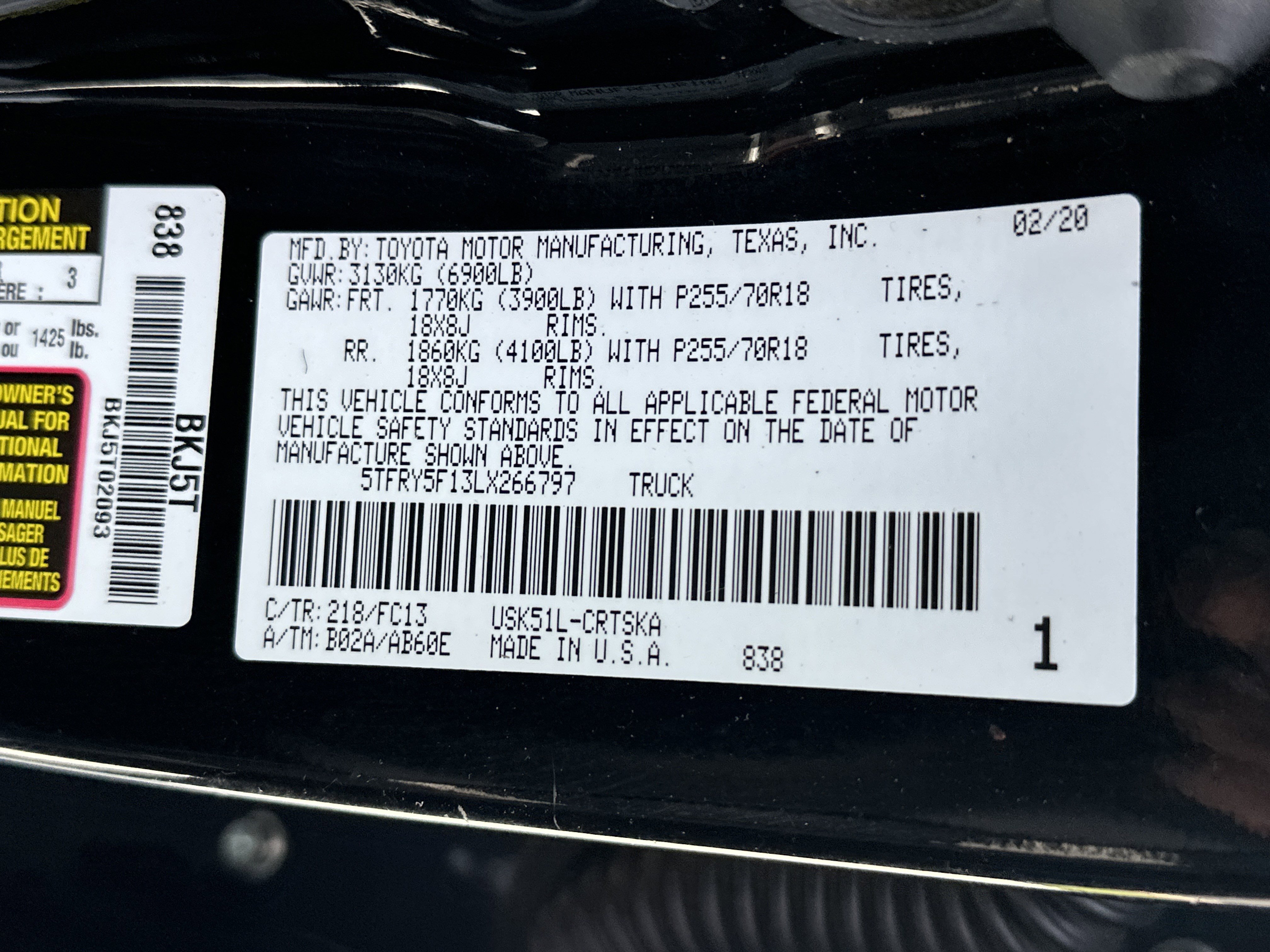 Used 2020 Toyota Tundra SR5 w/ SR5 Upgrade Package RWD image 35