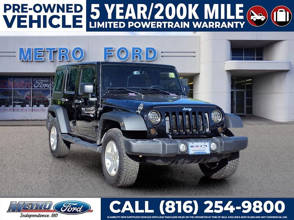 Used 2016 Jeep Wrangler Unlimited Sport w/ Quick Order Package 24S AWD/4WD image 1