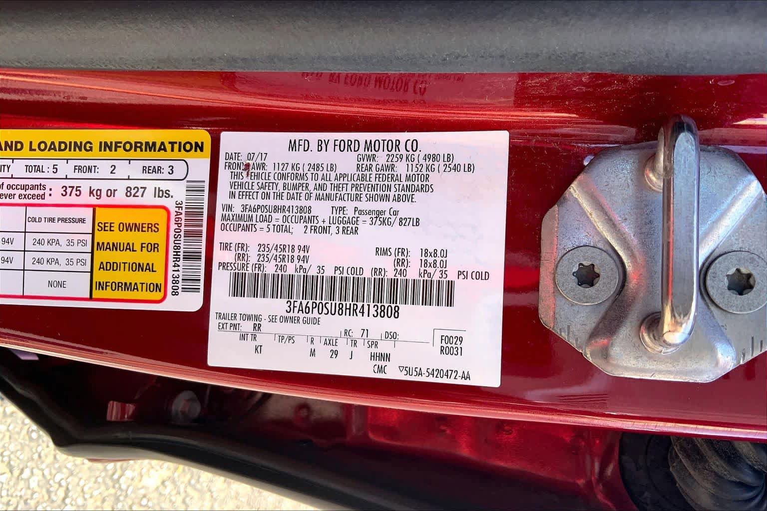 Used 2017 Ford Fusion Energi Titanium FWD image 37