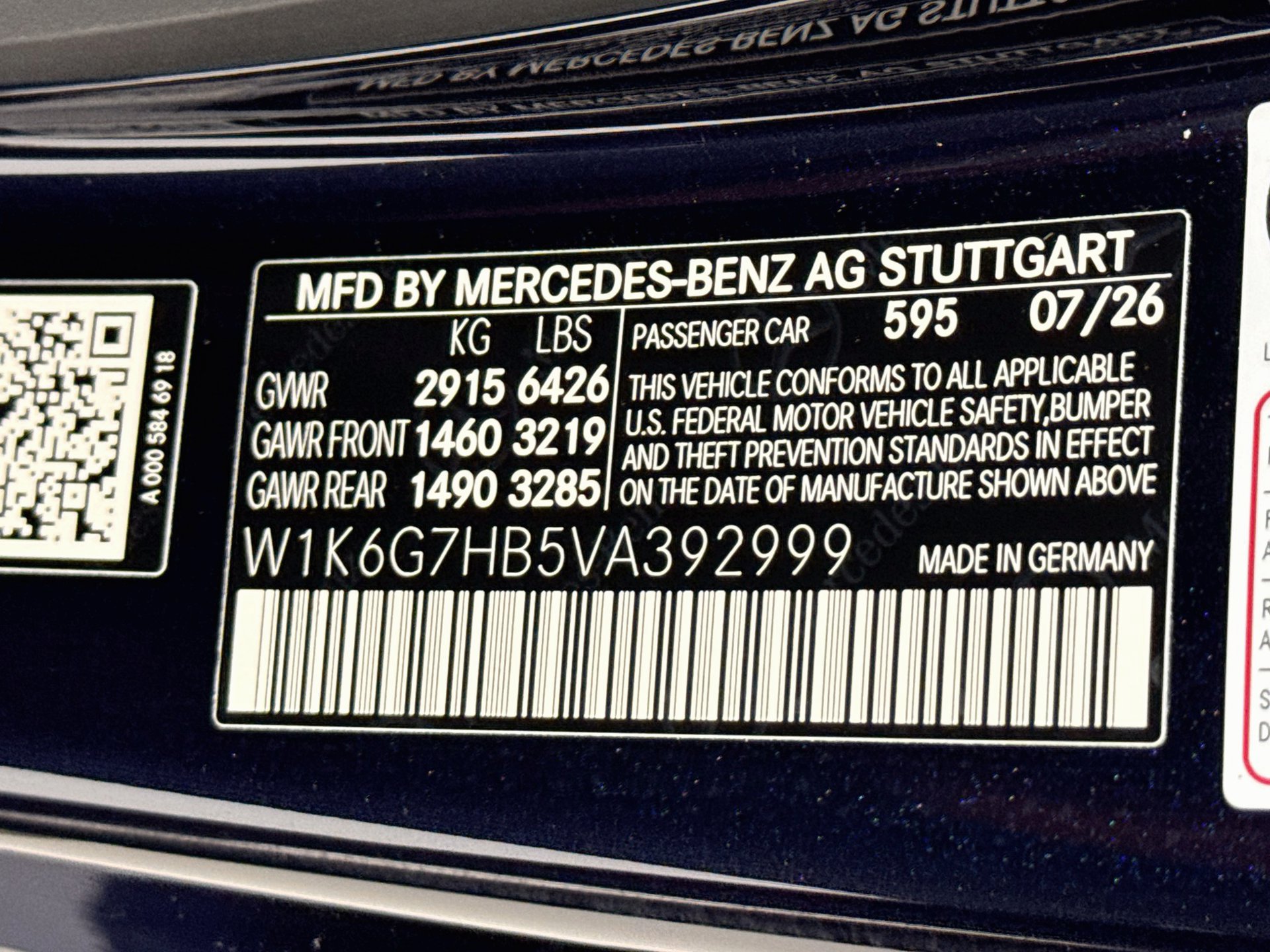 New 2027 Mercedes-Benz S 580 4MATIC Sedan image 35