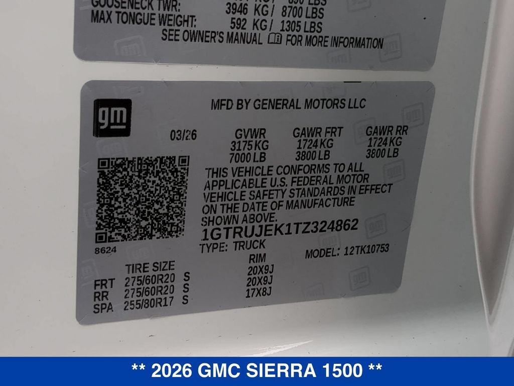 New 2026 GMC Sierra 1500 Elevation AWD/4WD image 33