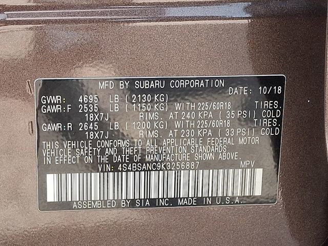 Used 2019 Subaru Outback 2.5i Limited image 28