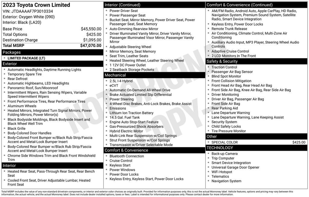 Used 2023 Toyota Crown Limited image 38