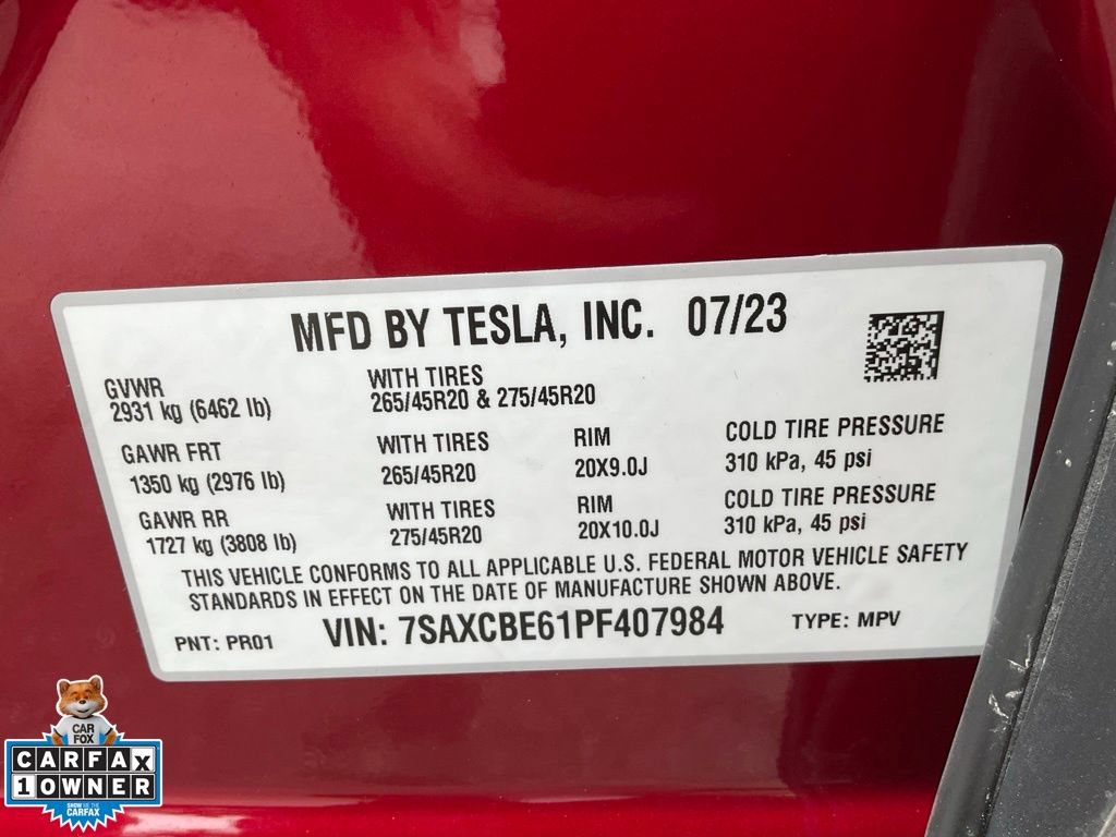 Used 2023 Tesla Model X Plaid AWD/4WD image 23