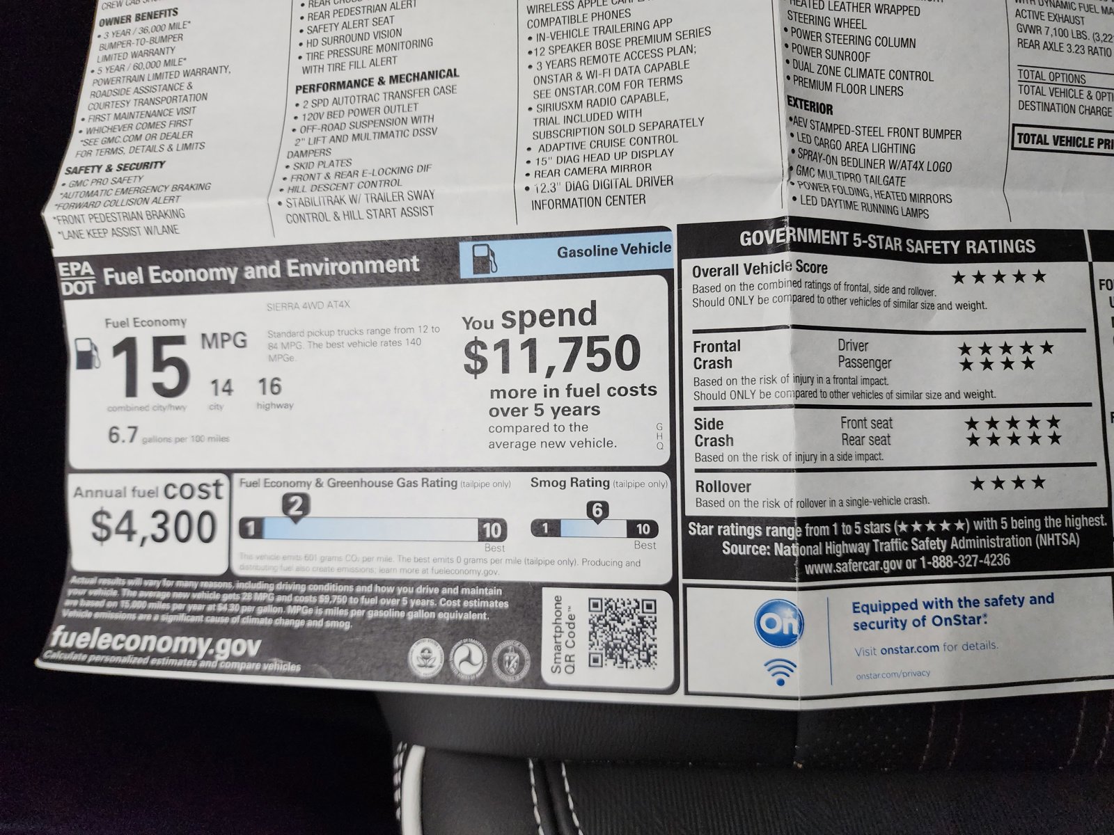 Used 2024 GMC Sierra 1500 AT4X image 59