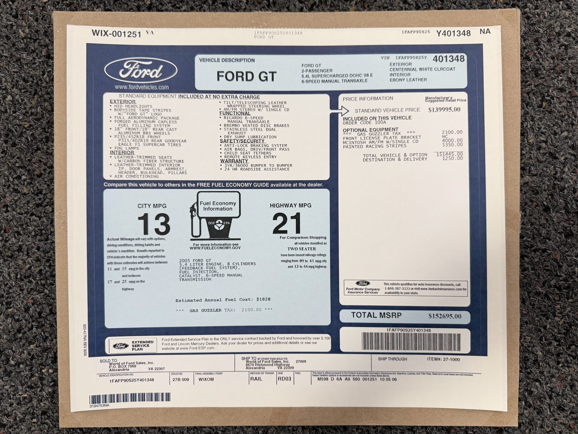 Used 2005 Ford GT RWD image 30