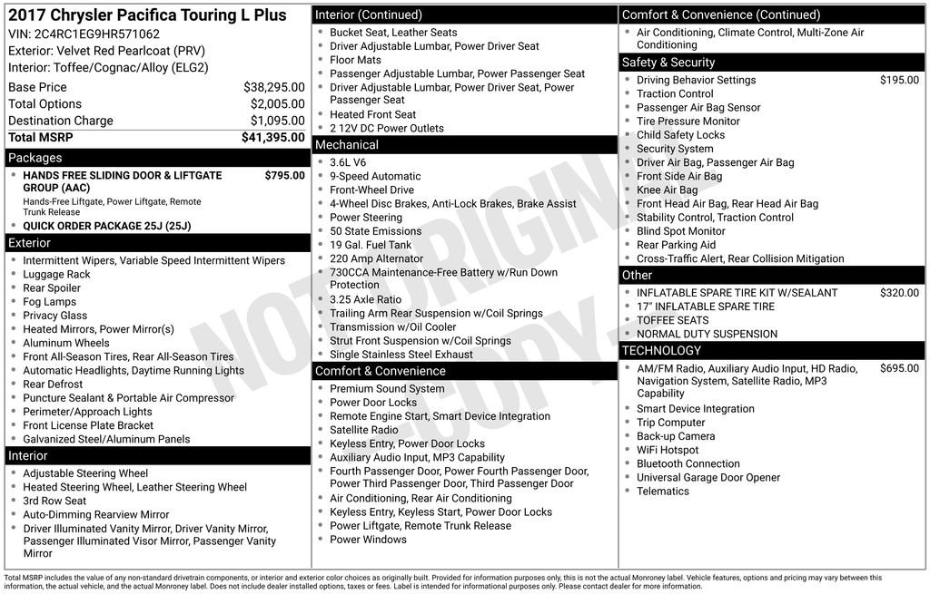 Used 2017 Chrysler Pacifica Touring-L Plus image 6