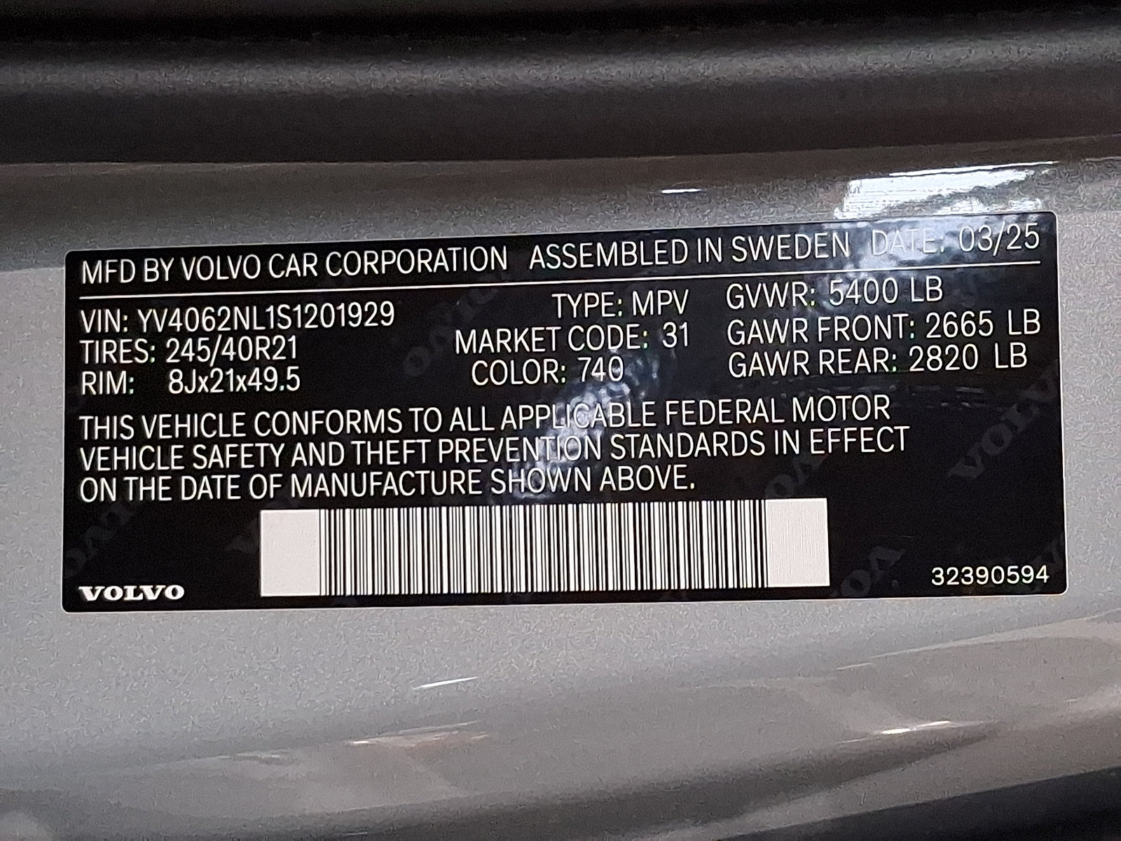 Used 2025 Volvo V90 B6 Cross Country Ultra AWD/4WD image 26