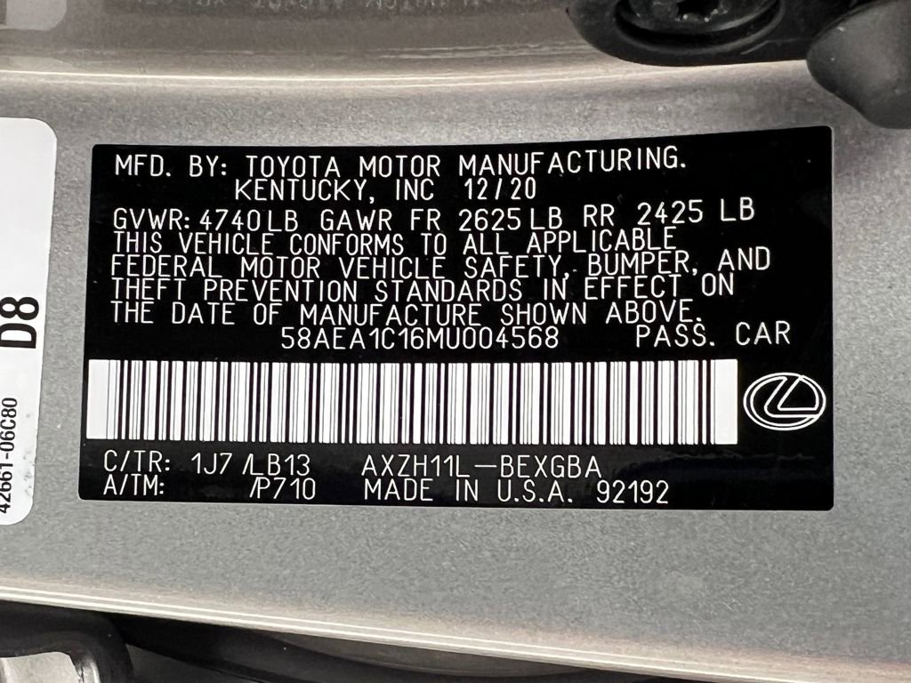 Used 2021 Lexus ES 300h w/ Accessory Package 2 image 23