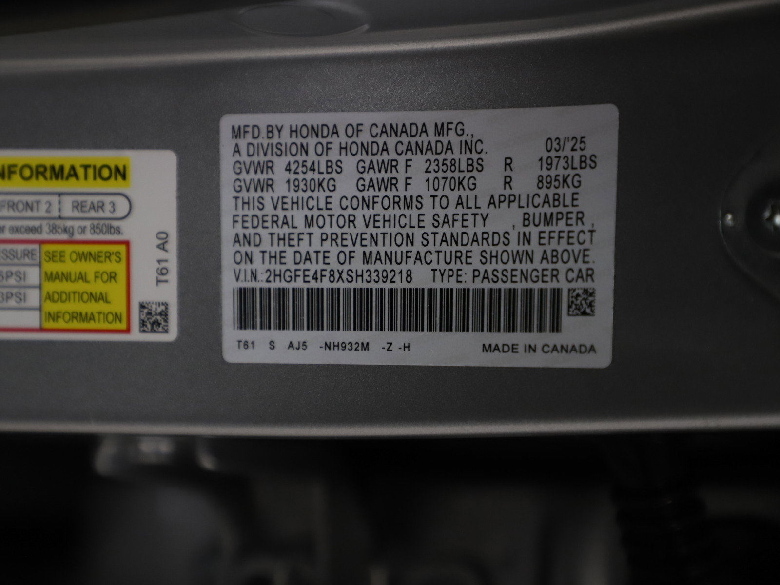 Used 2025 Honda Civic Sport Touring image 29