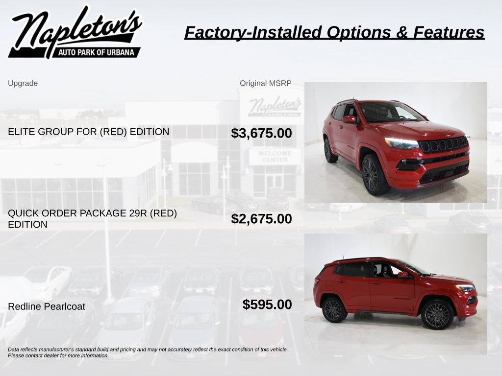 Used 2023 Jeep Compass Limited w/ Elite Group for (Red) Edition AWD/4WD image 4