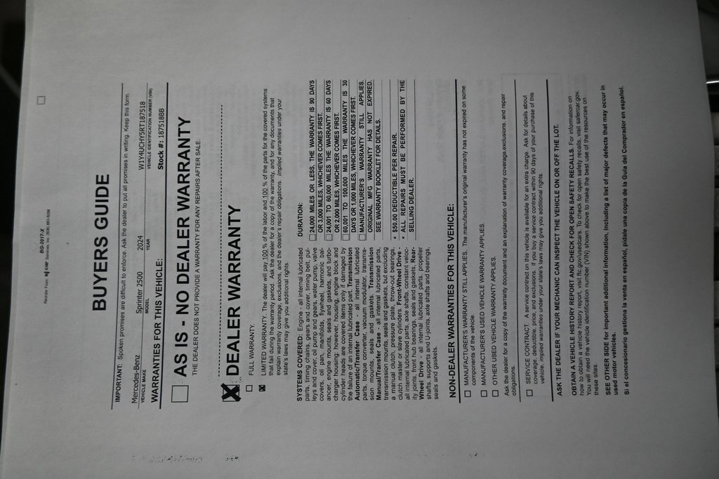 Used 2024 Mercedes-Benz eSprinter 170 Cargo image 4