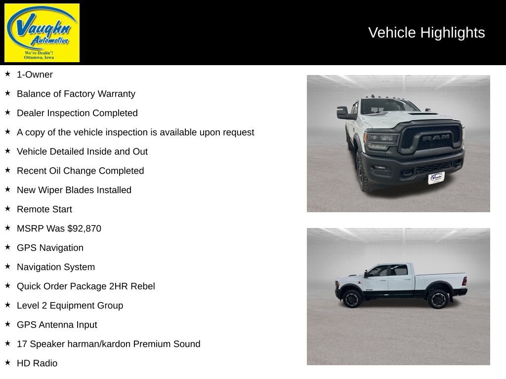 Used 2024 RAM 2500 Rebel w/ Level 2 Equipment Group image 2